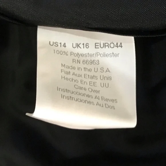 David Warren Black Taupe Vintage Sleeveless Maxi Dress Size 14 NWT - Picture 11 of 11